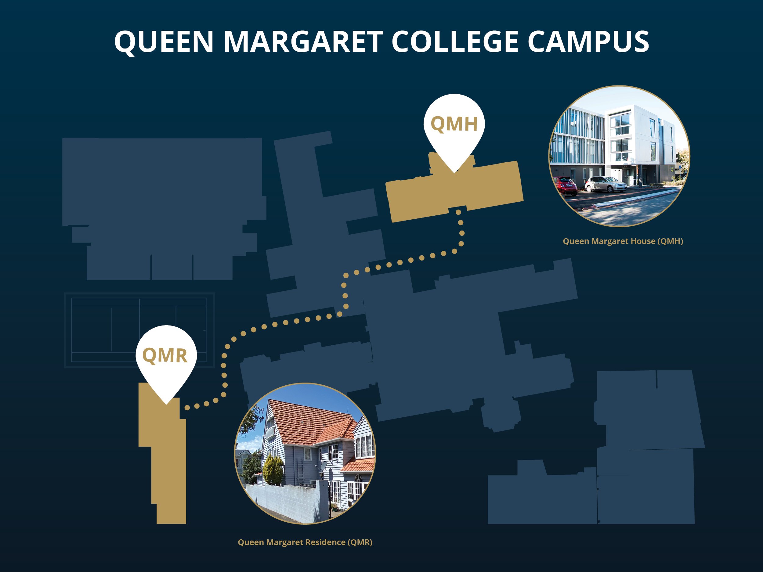 QMR & QMH Campus map