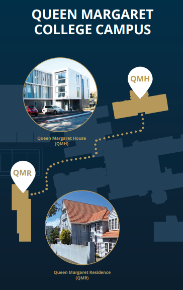 Campus map QMR and QMH